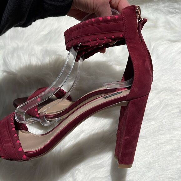 {WHBM}Nathalie Madder Suede/Leather Strappy Heels Size 10M.   B72 - Picture 7 of 11